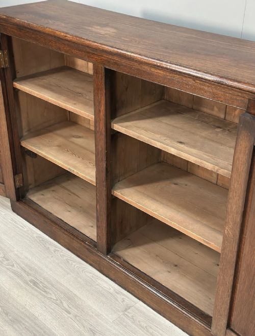ANTIQUE OAK SCHOOL CUPBOARD C1900 - ADDITIONAL PHOTO 5