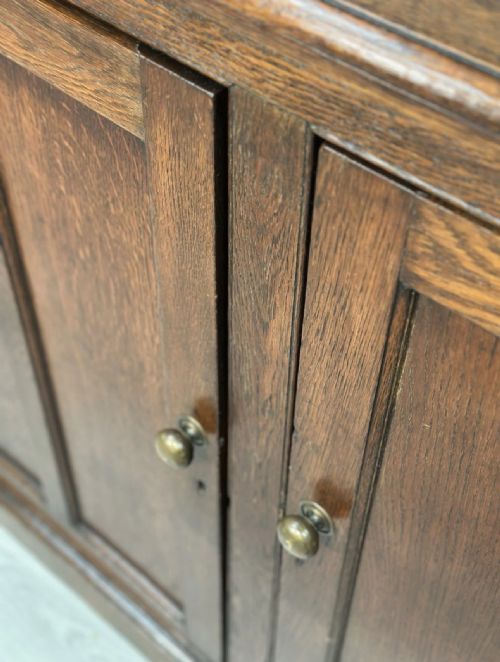 ANTIQUE OAK SCHOOL CUPBOARD C1900 - ADDITIONAL PHOTO 6