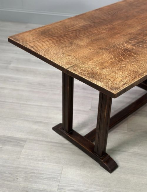 HEALS STYLE OAK REFECTORY TABLE C1930S - ADDITIONAL PHOTO 1