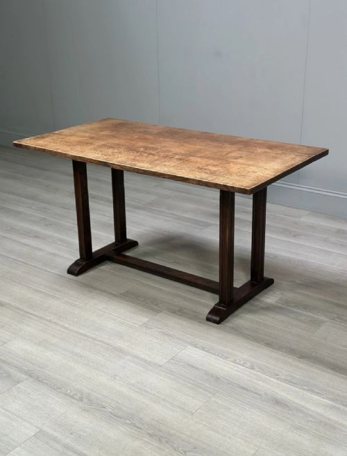 HEALS STYLE OAK REFECTORY TABLE C1930S - ADDITIONAL PHOTO 5