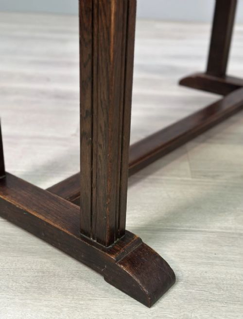 HEALS STYLE OAK REFECTORY TABLE C1930S - ADDITIONAL PHOTO 6