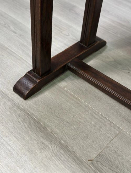 HEALS STYLE OAK REFECTORY TABLE C1930S - ADDITIONAL PHOTO 7