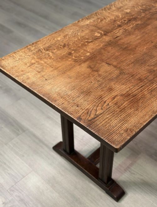 HEALS STYLE OAK REFECTORY TABLE C1930S - ADDITIONAL PHOTO 10