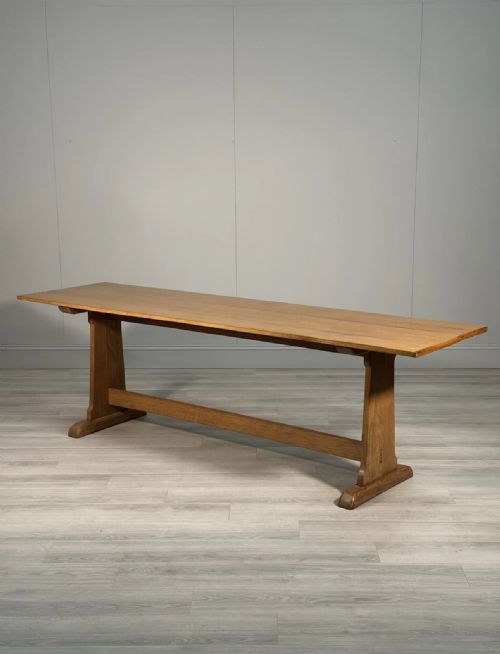 large antique oak refectory table c1920 - CATEGORY: ANTIQUE TABLES - DATED 1920