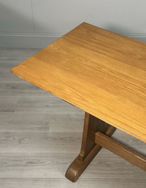 LARGE ANTIQUE OAK REFECTORY TABLE C1920 - ADDITIONAL PHOTO 1