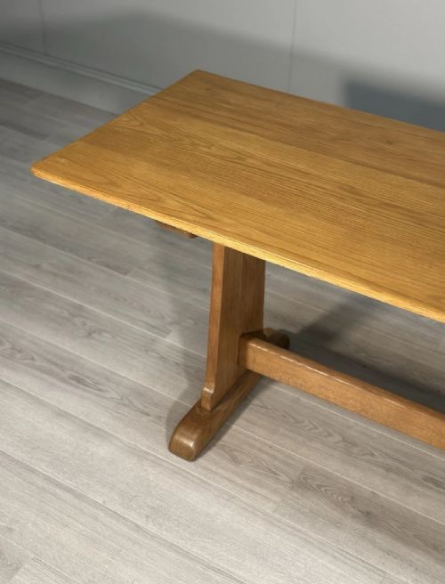 LARGE ANTIQUE OAK REFECTORY TABLE C1920 - ADDITIONAL PHOTO 6