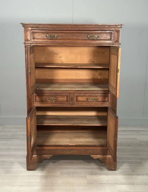 ANTIQUE FRENCH OAK CUPBOARD - ADDITIONAL PHOTO 2