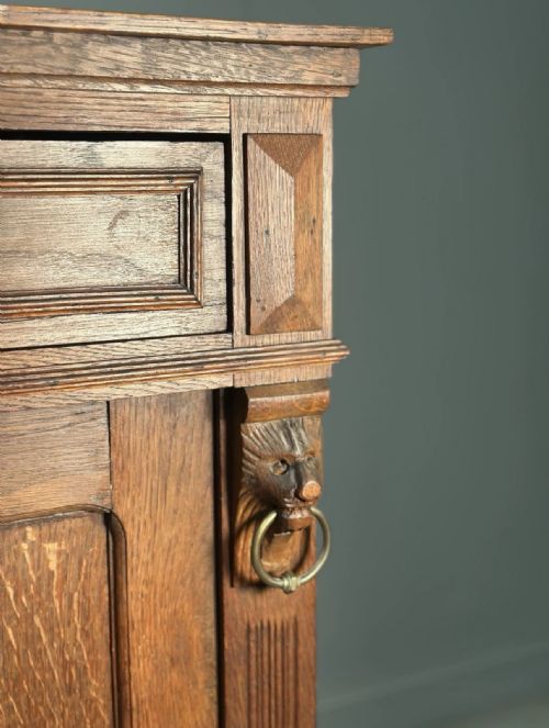 ANTIQUE FRENCH OAK CUPBOARD - ADDITIONAL PHOTO 5