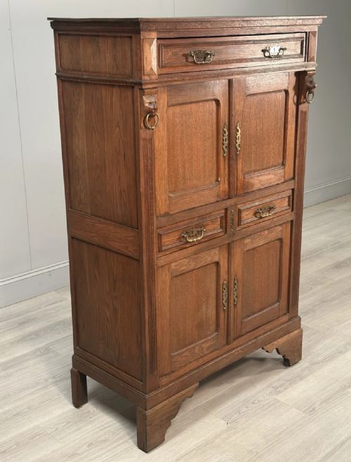ANTIQUE FRENCH OAK CUPBOARD - ADDITIONAL PHOTO 7