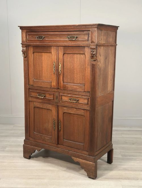 ANTIQUE FRENCH OAK CUPBOARD - ADDITIONAL PHOTO 10