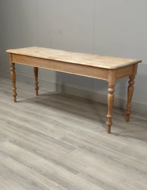 LARGE 19TH CENTURY PINE PREP TABLE - ADDITIONAL PHOTO 2