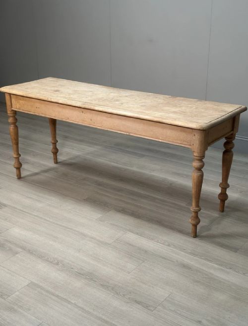 LARGE 19TH CENTURY PINE PREP TABLE - ADDITIONAL PHOTO 8