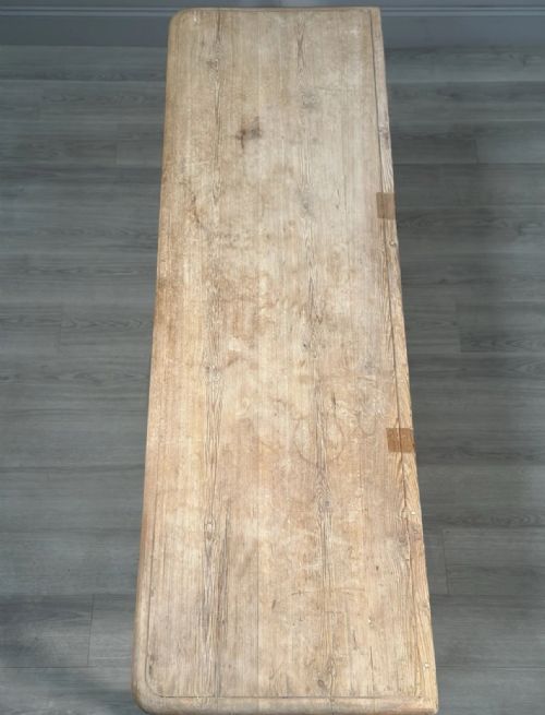 LARGE 19TH CENTURY PINE PREP TABLE - ADDITIONAL PHOTO 11