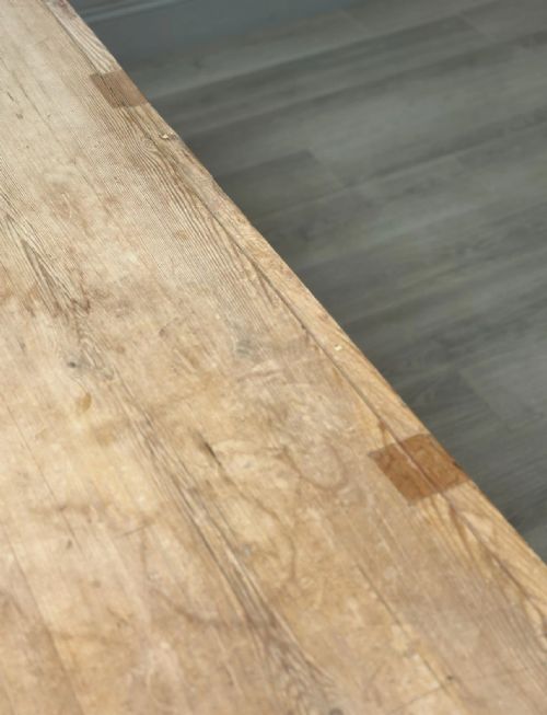 LARGE 19TH CENTURY PINE PREP TABLE - ADDITIONAL PHOTO 13