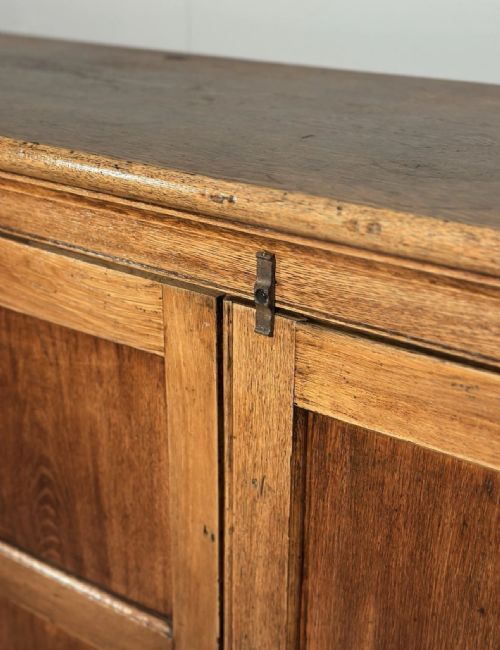 LARGE ANTIQUE OAK SCHOOL CUPBOARD - ADDITIONAL PHOTO 6