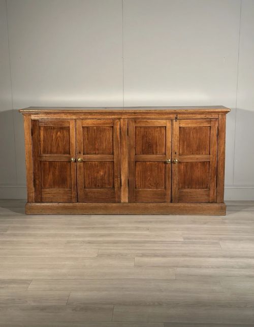 LARGE ANTIQUE OAK SCHOOL CUPBOARD - ADDITIONAL PHOTO 7