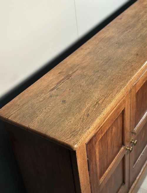 LARGE ANTIQUE OAK SCHOOL CUPBOARD - ADDITIONAL PHOTO 11