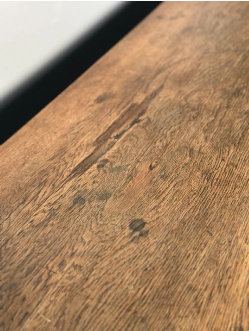 LARGE ANTIQUE OAK SCHOOL CUPBOARD - ADDITIONAL PHOTO 12