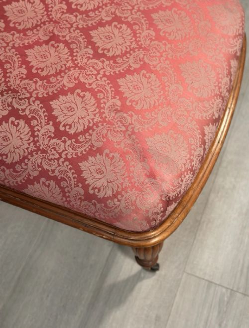 ANTIQUE ARMCHAIR MATCHING FOOTSTOOL - ADDITIONAL PHOTO 9