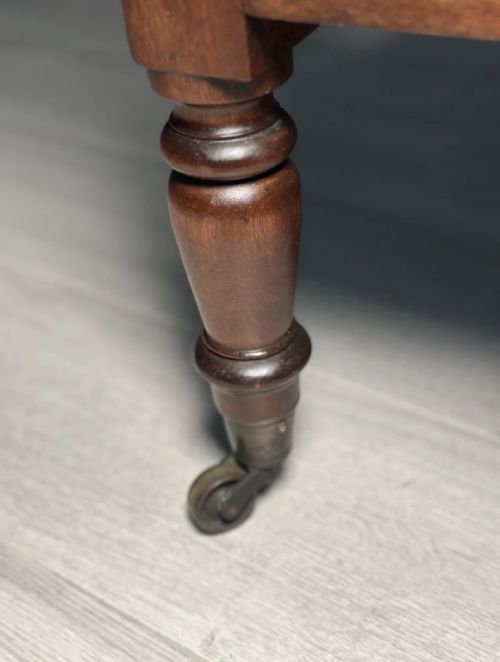 GILLOWS MAHOGANY OPEN ARMCHAIR - ADDITIONAL PHOTO 6