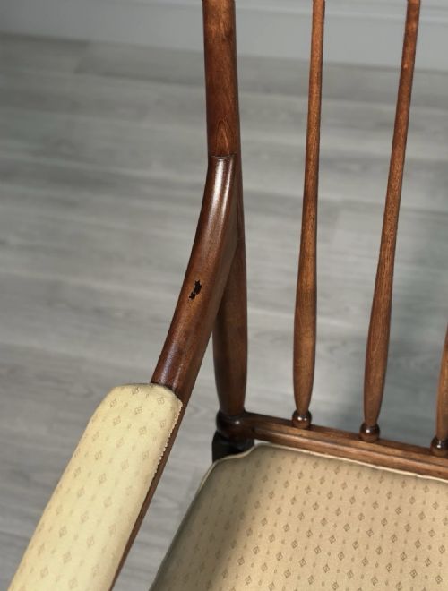 GILLOWS MAHOGANY OPEN ARMCHAIR - ADDITIONAL PHOTO 8