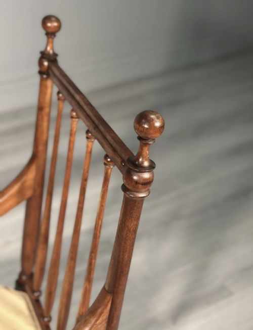GILLOWS MAHOGANY OPEN ARMCHAIR - ADDITIONAL PHOTO 11
