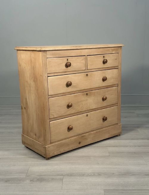 ANTIQUE PINE CHEST OF DRAWERS - ADDITIONAL PHOTO 7