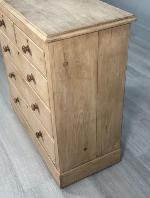 ANTIQUE PINE CHEST OF DRAWERS - ADDITIONAL PHOTO 8