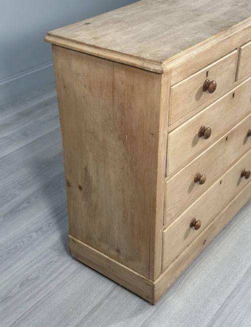 ANTIQUE PINE CHEST OF DRAWERS - ADDITIONAL PHOTO 9
