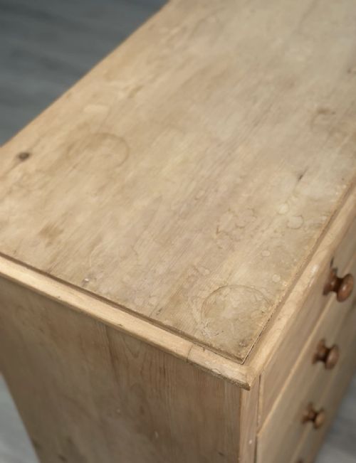 ANTIQUE PINE CHEST OF DRAWERS - ADDITIONAL PHOTO 11