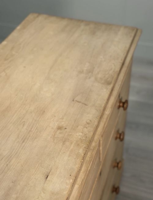 ANTIQUE PINE CHEST OF DRAWERS - ADDITIONAL PHOTO 12
