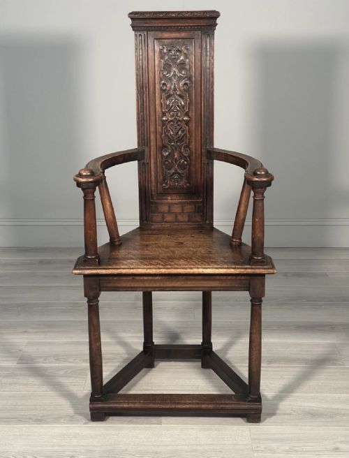 19TH CENTURY FRENCH CAQUETOIRE WALNUT ARMCHAIR - ADDITIONAL PHOTO 1