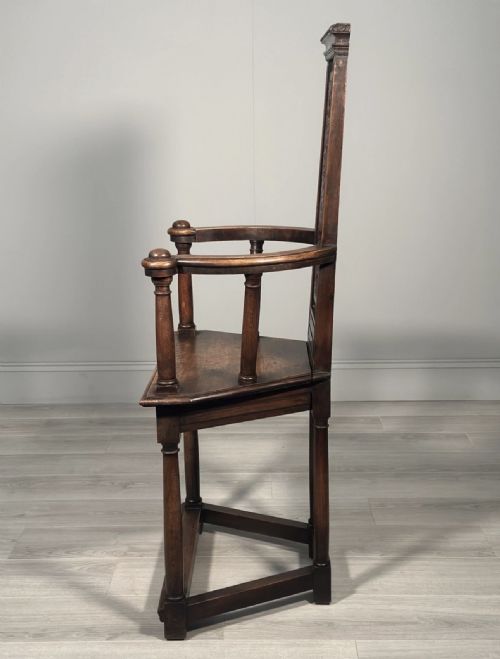 19TH CENTURY FRENCH CAQUETOIRE WALNUT ARMCHAIR - ADDITIONAL PHOTO 5