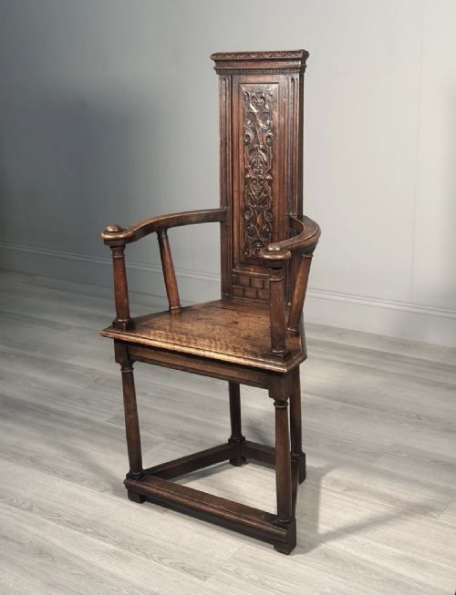 19TH CENTURY FRENCH CAQUETOIRE WALNUT ARMCHAIR - ADDITIONAL PHOTO 9