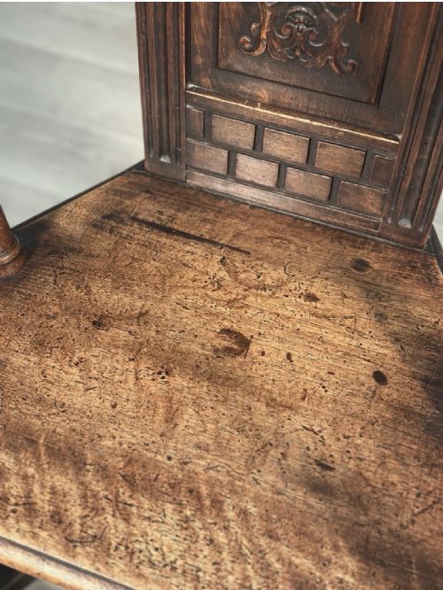 19TH CENTURY FRENCH CAQUETOIRE WALNUT ARMCHAIR - ADDITIONAL PHOTO 11