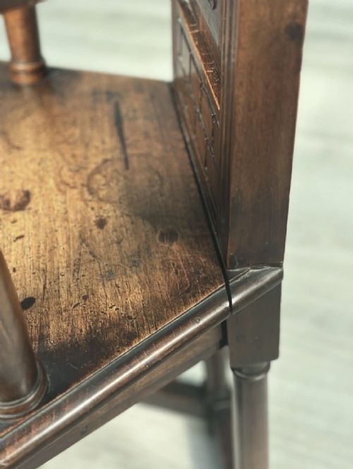 19TH CENTURY FRENCH CAQUETOIRE WALNUT ARMCHAIR - ADDITIONAL PHOTO 12