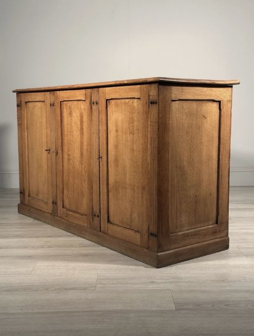 aesthetic movement oak cupboard c1900 - CATEGORY: ANTIQUE SIDEBOARDS - DATED 1900