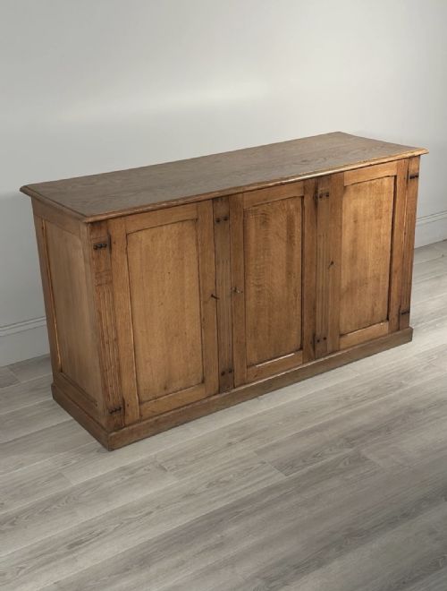 AESTHETIC MOVEMENT OAK CUPBOARD C1900 - ADDITIONAL PHOTO 2