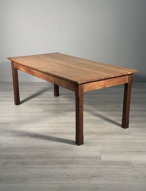 ANTIQUE GOLDEN OAK DINING TABLE C1910 - ADDITIONAL PHOTO 7