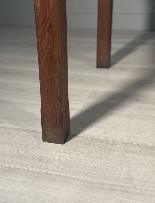 ANTIQUE GOLDEN OAK DINING TABLE C1910 - ADDITIONAL PHOTO 13