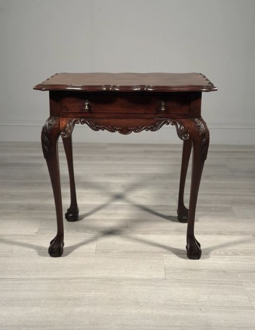 19TH CENTURY IRISH MAHOGANY SIDE TABLE - ADDITIONAL PHOTO 1