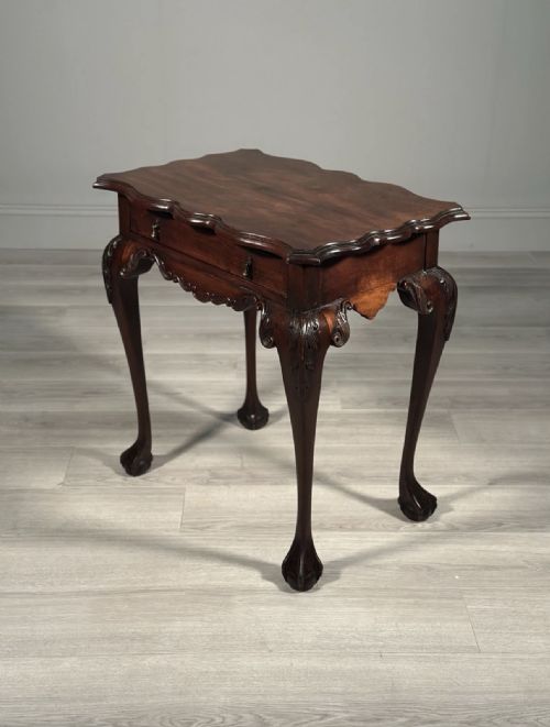 19TH CENTURY IRISH MAHOGANY SIDE TABLE - ADDITIONAL PHOTO 6
