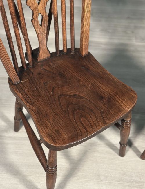 A SET OF 6 19TH CENTURY WHEELBACK DINING CHAIRS - ADDITIONAL PHOTO 1