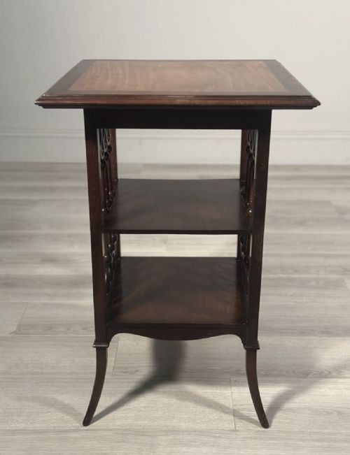 ARTS AND CRAFTS FRETWORK SIDE TABLE - ADDITIONAL PHOTO 6