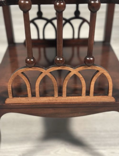 ARTS AND CRAFTS FRETWORK SIDE TABLE - ADDITIONAL PHOTO 10