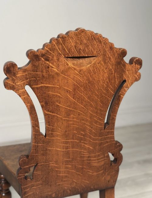 A PAIR OF OAK HALL CHAIRS C1860 - ADDITIONAL PHOTO 10