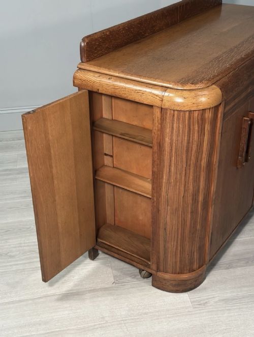 ART DECO OAK SIDEBOARD - ADDITIONAL PHOTO 6