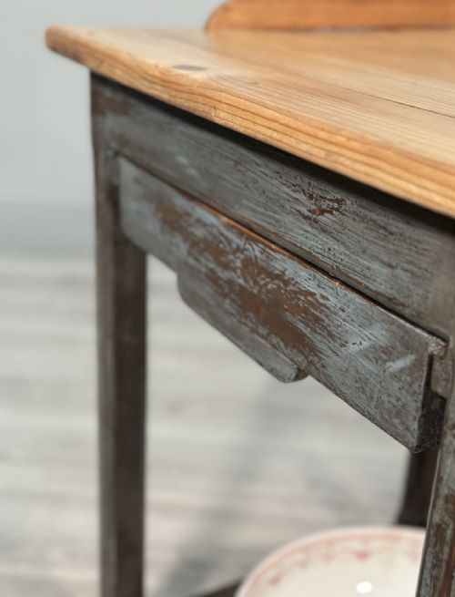 VICTORIAN PINE WASH STAND IN PAINT - ADDITIONAL PHOTO 8