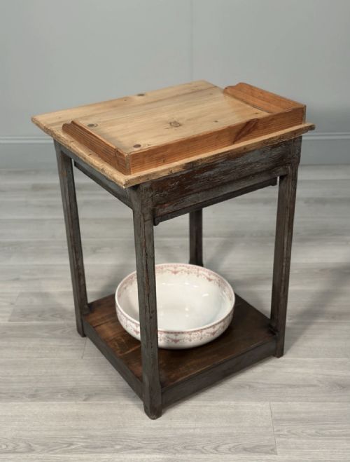 VICTORIAN PINE WASH STAND IN PAINT - ADDITIONAL PHOTO 10