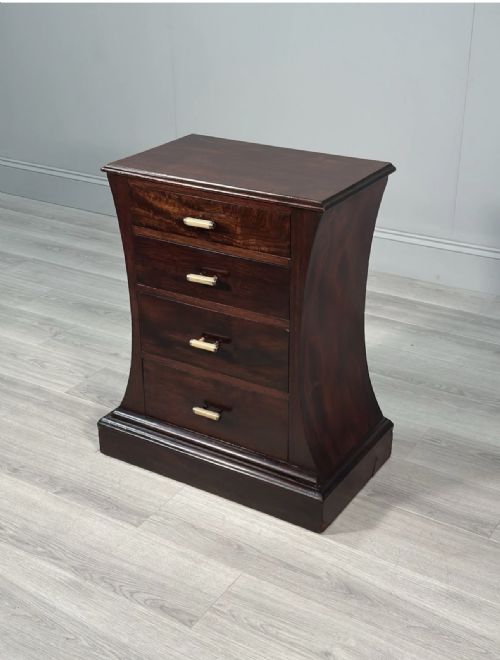 SHAPELY ART DECO CHEST OF DRAWERS - ADDITIONAL PHOTO 2